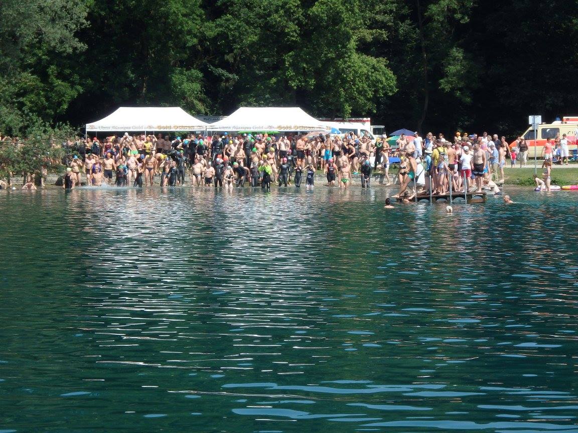 Vier-Seen-Schwimmen-2015-Startaufstellung - Foto: SwimRun Germany